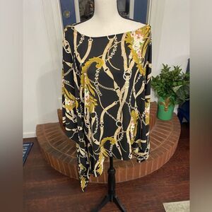 New with tags New York & co Gold Chains tunic top size Large/X LARGE
